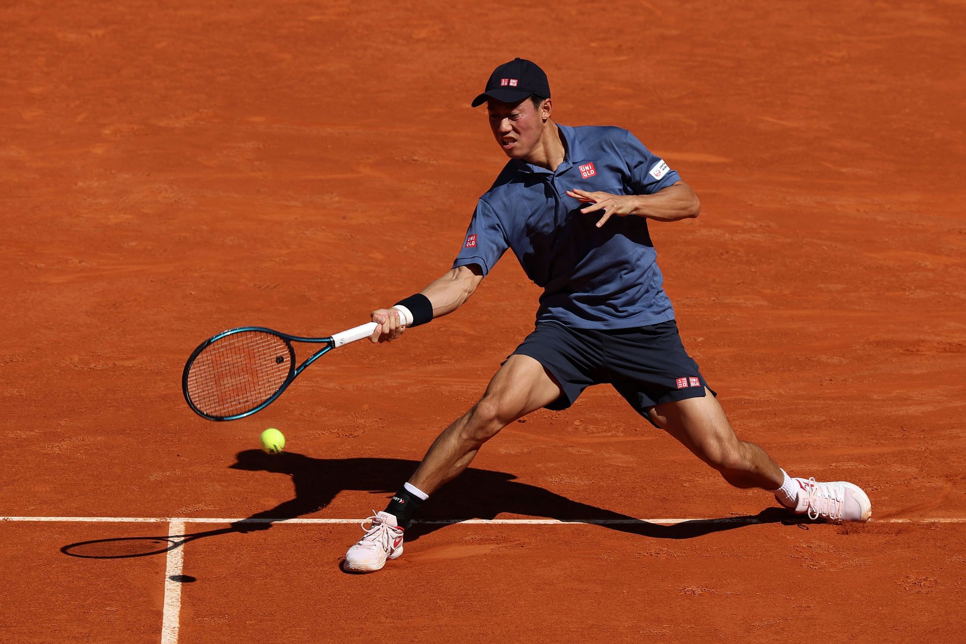 Kei Nishikori at the Madrid Open 2025. (Photo: Getty)